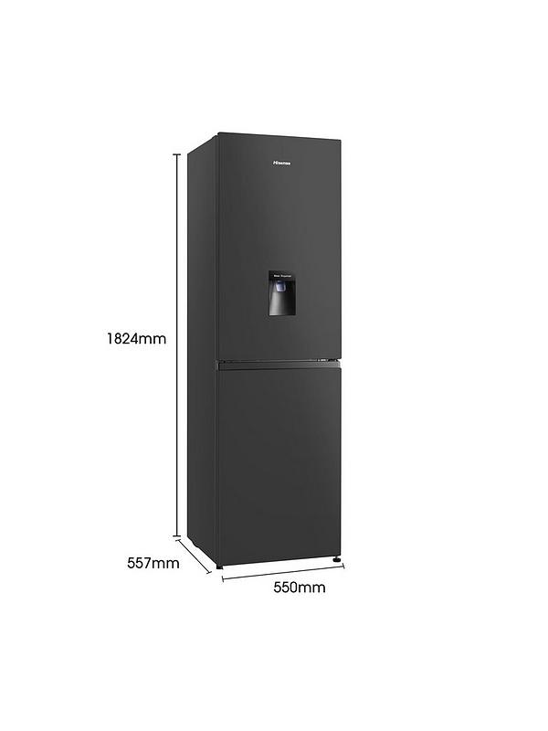 Hisense RB327N4WBE 55cm Wide, Total No Frost, Freestanding Fridge Freezer - Black - Image 6